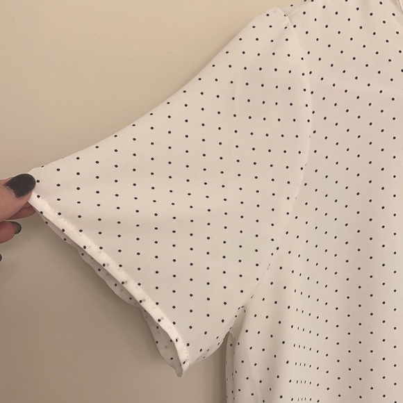 Premise 🖤 White Polka dot Blouse - Picture 3 of 11